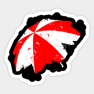 Umbrella cover grunge Sticker